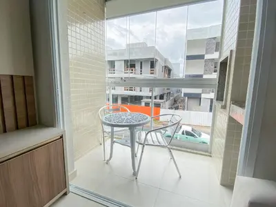 A planta de Apartamento encantador com piscina na Praia de Palmas Governador Celso Ramos
