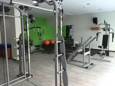 O centro de fitness e/ou as comodidades de fitness de Apartamento privado no Bombinhas Summer Beach