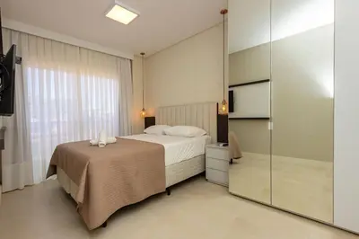 A planta de Mario Guilherme 207 – Aconchegante Apartamento a poucos metros da Praia de Bombinhas.