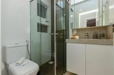 A planta de Mario Guilherme 207 – Aconchegante Apartamento a poucos metros da Praia de Bombinhas.