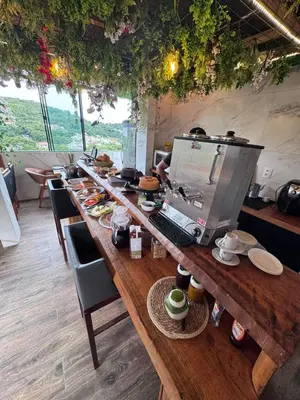 Refeições na casa de férias ou nas proximidades