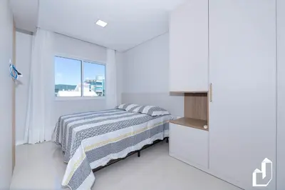 Uma cama ou camas num quarto em Cobertura duplex com 03 dormitórios e jacuzzi