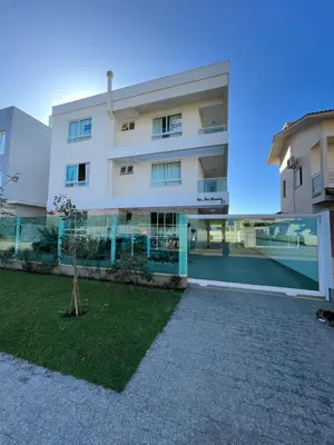 A planta de Apto de 3 quartos na Praia de Palmas, com garagem
