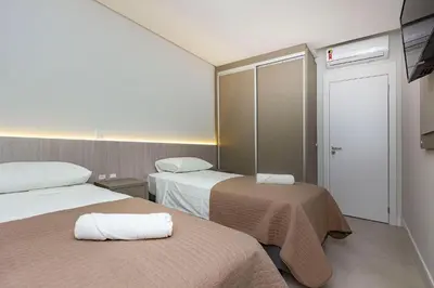 A planta de Adra 101 - Apartamento no Centro de Bombinhas - Rooftop com piscina e academia - À poucos Metros da Praia.