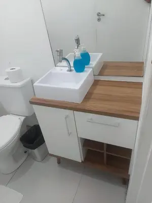 Uma casa de banho em Lindo Apartamento 2 Quartos 5 min da Praia de BC