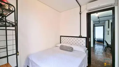 Uma cama ou camas num quarto em APs em Container na Meia Praia, Itapema, SC - Tetto Stays