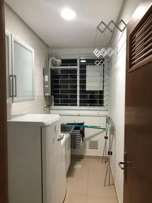 Uma casa de banho em Apartamento funcional na Praia de Palmas Governador Celso Ramos