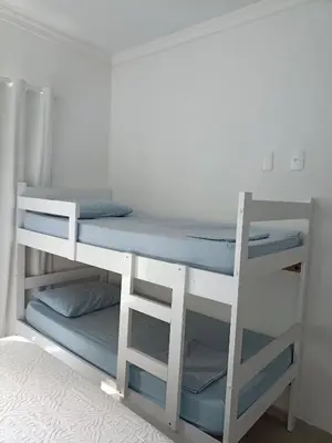 Uma cama ou camas num quarto em Casa geminada 2 no Mariscal