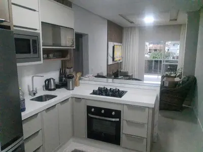 A cozinha ou kitchenette de DEUS é bom o tempo todo
