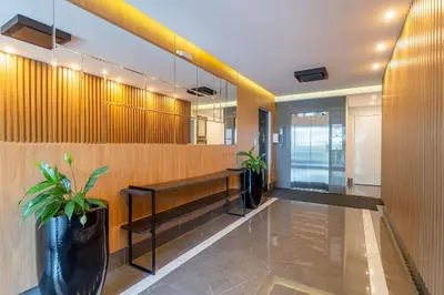 A planta de Elegante Apartamento no Centro de Bombinhas, 200m da Praia