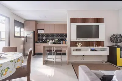 A planta de Apartamento Garden encantador na Praia de Palmas