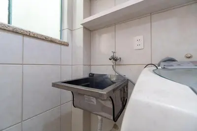A planta de Espaçosa Cobertura Duplex com Piscina Privativa