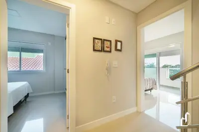 Uma cama ou camas num quarto em Cobertura duplex com 03 dormitórios