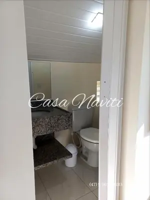 Uma casa de banho em Casa Naviti Rua Bem Te Vi 233 Bombinhas com piscina