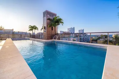 A piscina em ou perto de Porto Madero 201 – 130 Metros do Mar do Centro