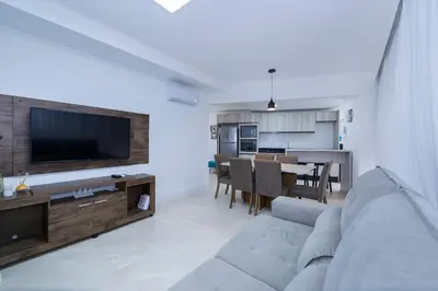 A cozinha ou kitchenette de Terrazzo 401A - Apto 2 quartos em condomínio de luxo à 300 metros da Praia de Bombas