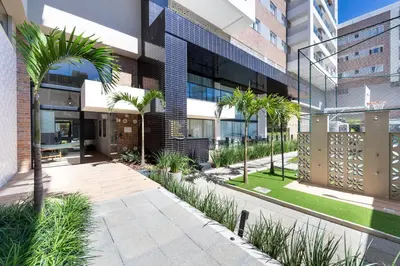 O edifício onde o apartamento está situado