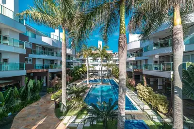 A piscina em ou perto de Apartamento 306B – Edifício Boulevard em Bombinhas