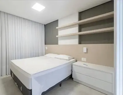 Uma cama ou camas num quarto em Porto Madero - Apartamento Alto Padrão em Condo com Piscina