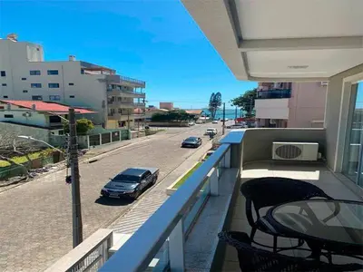 Uma varanda ou terraço em Palazzo Toscano 201 - Apto 3 quartos à 100 metros da praia de Bombas