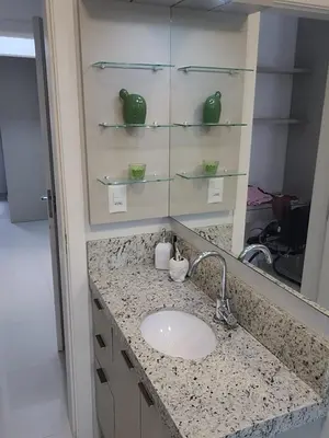 A planta de Apartamento Residencial Mar Azul - praia de Palmas - Governador Celso Ramos-SC