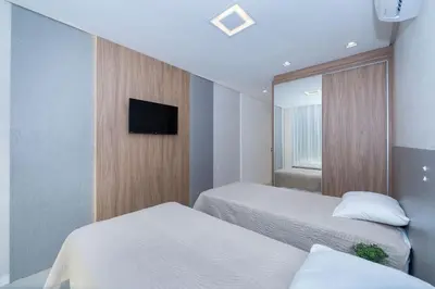A planta de Puntarenas 205 - Apto 2 suítes à 80 metros da Praia do Mariscal