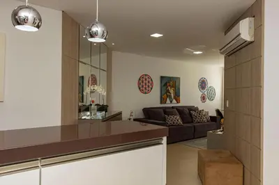 A planta de Boulevard 122D - Excelente apartamento em condomínio de luxo no centro de Bombinhas - Piscina - Jacuzzi - Academia - Portaria 24h.
