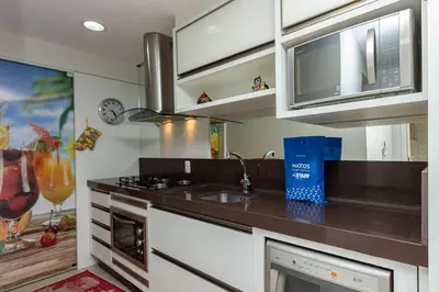 A planta de Boulevard 122D - Excelente apartamento em condomínio de luxo no centro de Bombinhas - Piscina - Jacuzzi - Academia - Portaria 24h.
