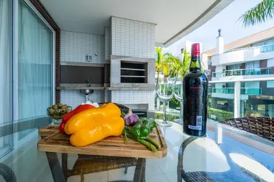 Uma varanda ou terraço em Boulevard - Apartamento em Condominio com Piscina