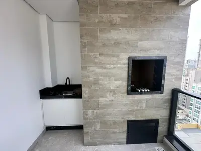 A planta de Ap Meia Praia Luxuoso na Aluguejaah