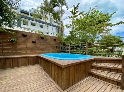 A planta de 273 - Lindo apto 01 dormitório na Praia de Mariscal