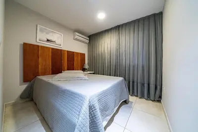 A planta de 273 - Lindo apto 01 dormitório na Praia de Mariscal