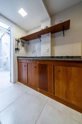 A planta de 275 - Apartamento 01 dormitório na Praia de Mariscal