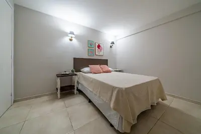 A planta de 275 - Apartamento 01 dormitório na Praia de Mariscal