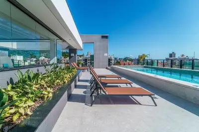 A piscina em ou perto de Adra 205 - Apartamento com 3 quartos - Centro de Bombinhas