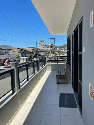 Uma varanda ou terraço em Dax Bombinhas