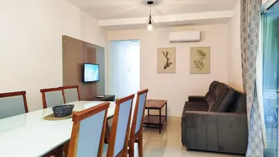 Uma área de estar em VAR-205B Departamento amplio en condomínio cerrado con piscina