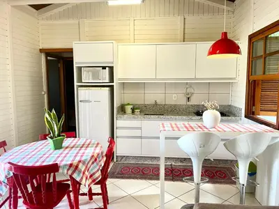 A planta de Cabana com piscina - 5 min a pé da praia - Porto Belo