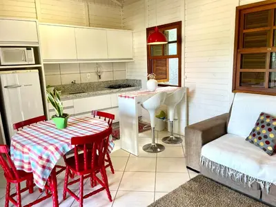 A planta de Cabana com piscina - 5 min a pé da praia - Porto Belo