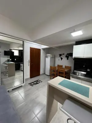 A cozinha ou kitchenette de Loft na av. Meia Praia, Itapema
