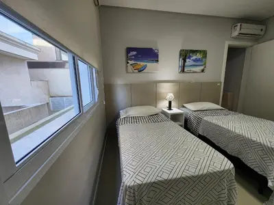 Uma cama ou camas num quarto em Costa Mexicana