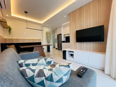 A planta de Prime Residence - Apto para 6 pessoas na Praia de Palmas