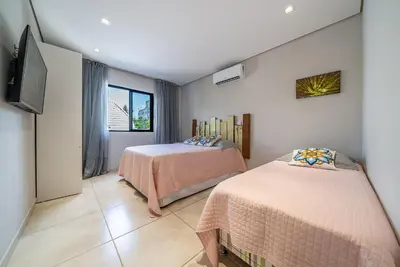 A planta de 274 - Excelente apto 02 dormitórios 200m da Praia de Canto Grande