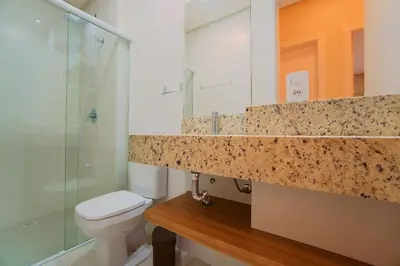 Uma casa de banho em Apartamento pertinho da Praia de Bombinhas