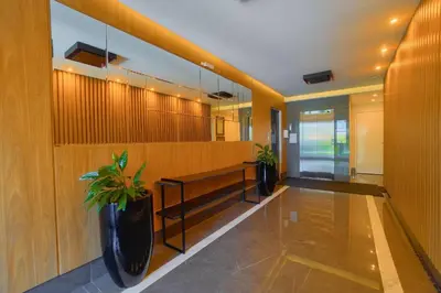 A planta de Apartamento pertinho da Praia de Bombinhas