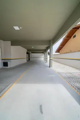 A planta de 060 - Apartamento de dois dormitórios na praia de Bombas