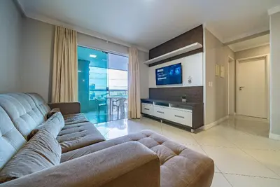 A planta de 140 - Apto vista mar c/ sacada e 3 dormitórios