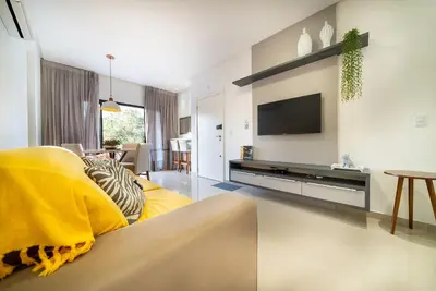 A planta de 156 - Garden a 50m da Praia em Canto grande