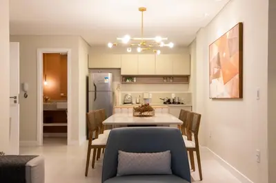 A cozinha ou kitchenette de Luxo em Mariscal - 2 Suítes