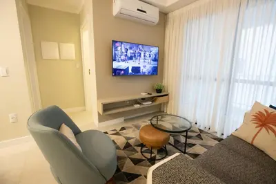 Uma televisão e/ou sistema de entretenimento em Luxo em Mariscal - 2 Suítes